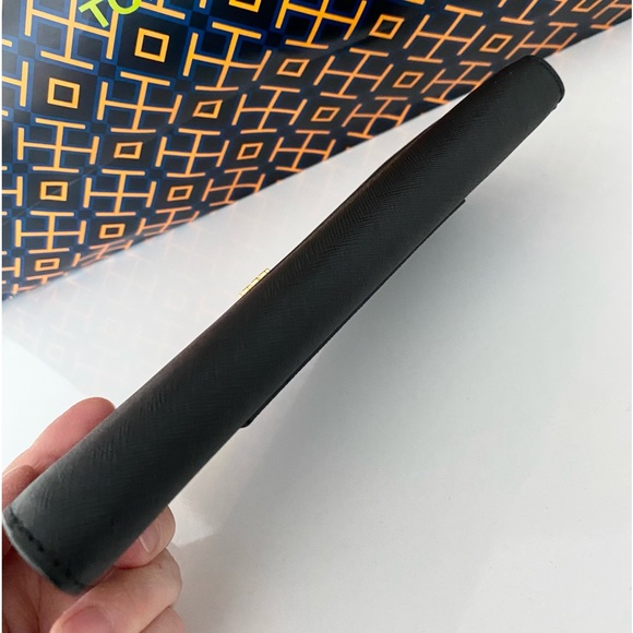 🤍🖤NEW🖤Tory Burch long zip wallet/black leather/full size - Picture 4 of 7